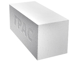 Газобетонный блок ГРАС D600, B3.5, 600x250x200 мм